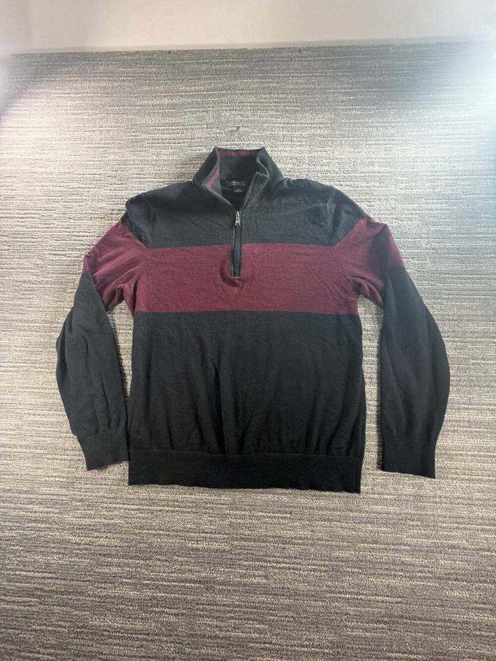 Banana Republic Pima Cotton Cashmere Quarter Zip Sweater Size L
